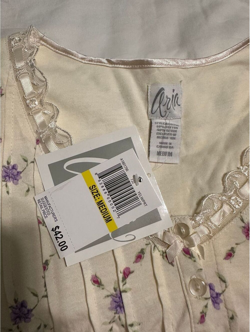 NWT Aria Cottagecore Floran nightgown size Medium - Picture 3 of 4